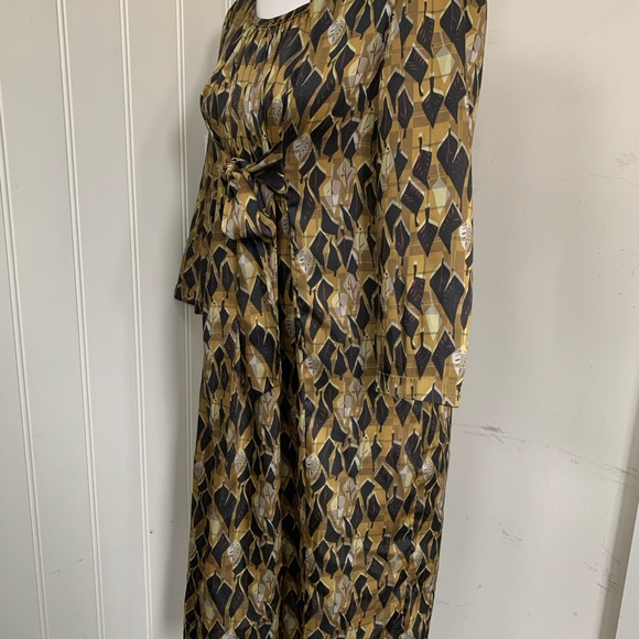 Comrags | Geometric Leaf Print Dress - Picture 2 of 6